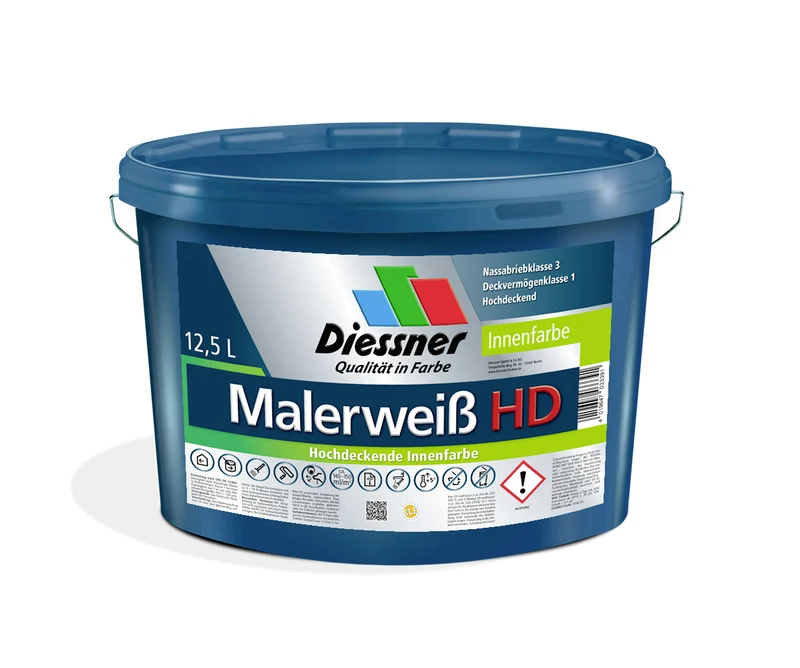 Diessner Malerweiß HD 12,5 Liter altweiß