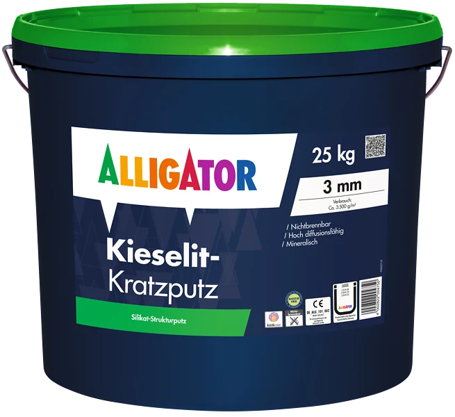 Alligator Kieselit-Kratzputz 2 mm 25 kg weiß