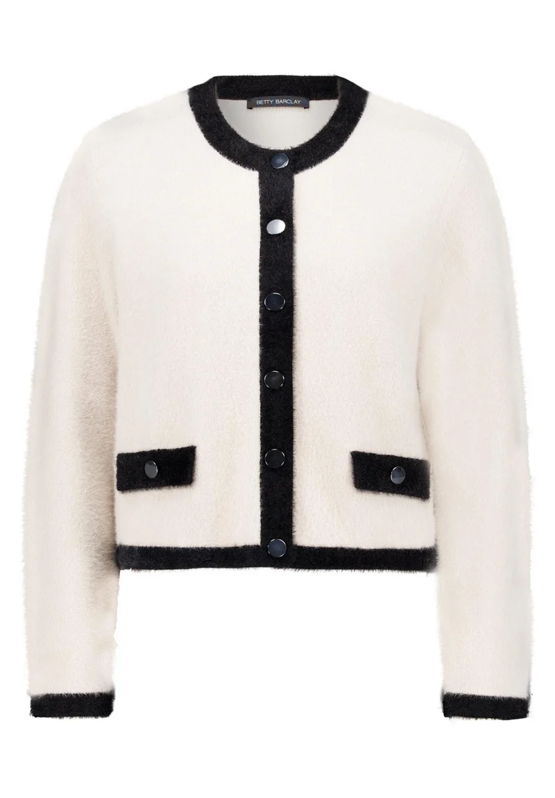 Strickjacke mit Leistentaschen