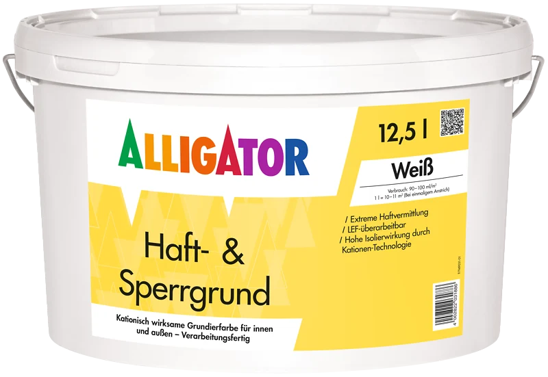 Alligator Haft- und Sperrgrund 2,5 Liter weiß