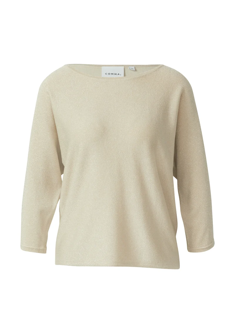 Glitzergarn-Feinstrickpullover