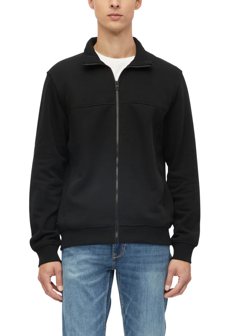 Sweatjacke mit Stehkragen