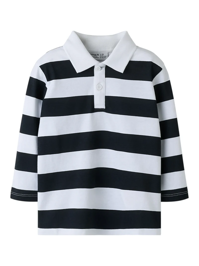 Langarm Poloshirt
