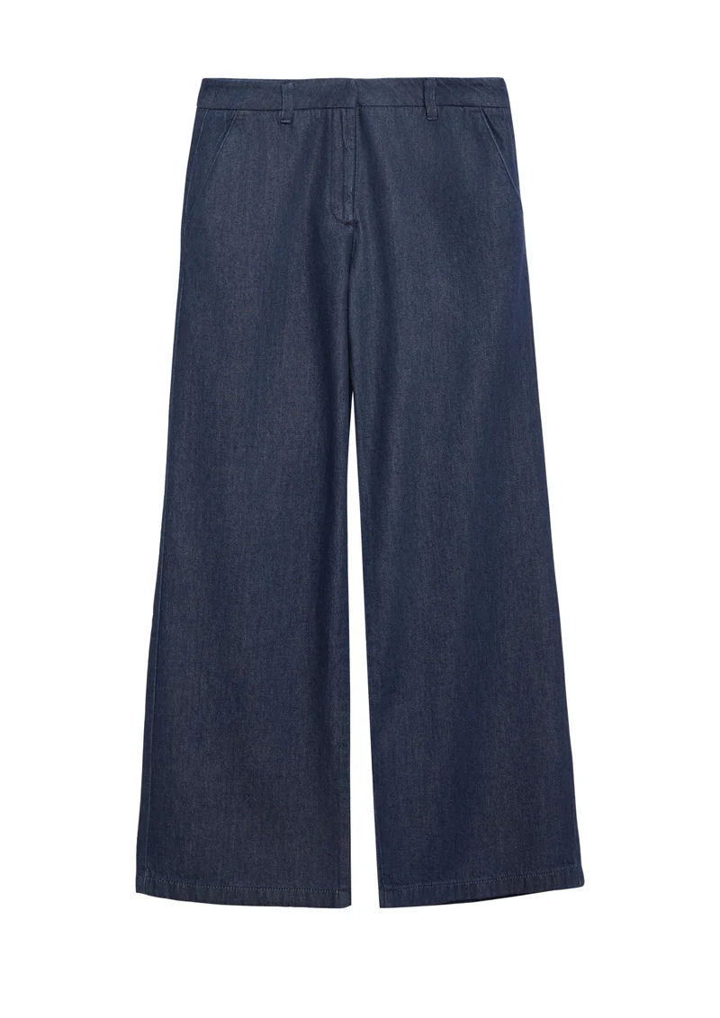 Dark Denim Jeans mit Wide Leg