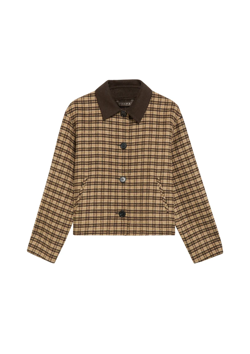 Doubleface-Jacke aus Wollmix