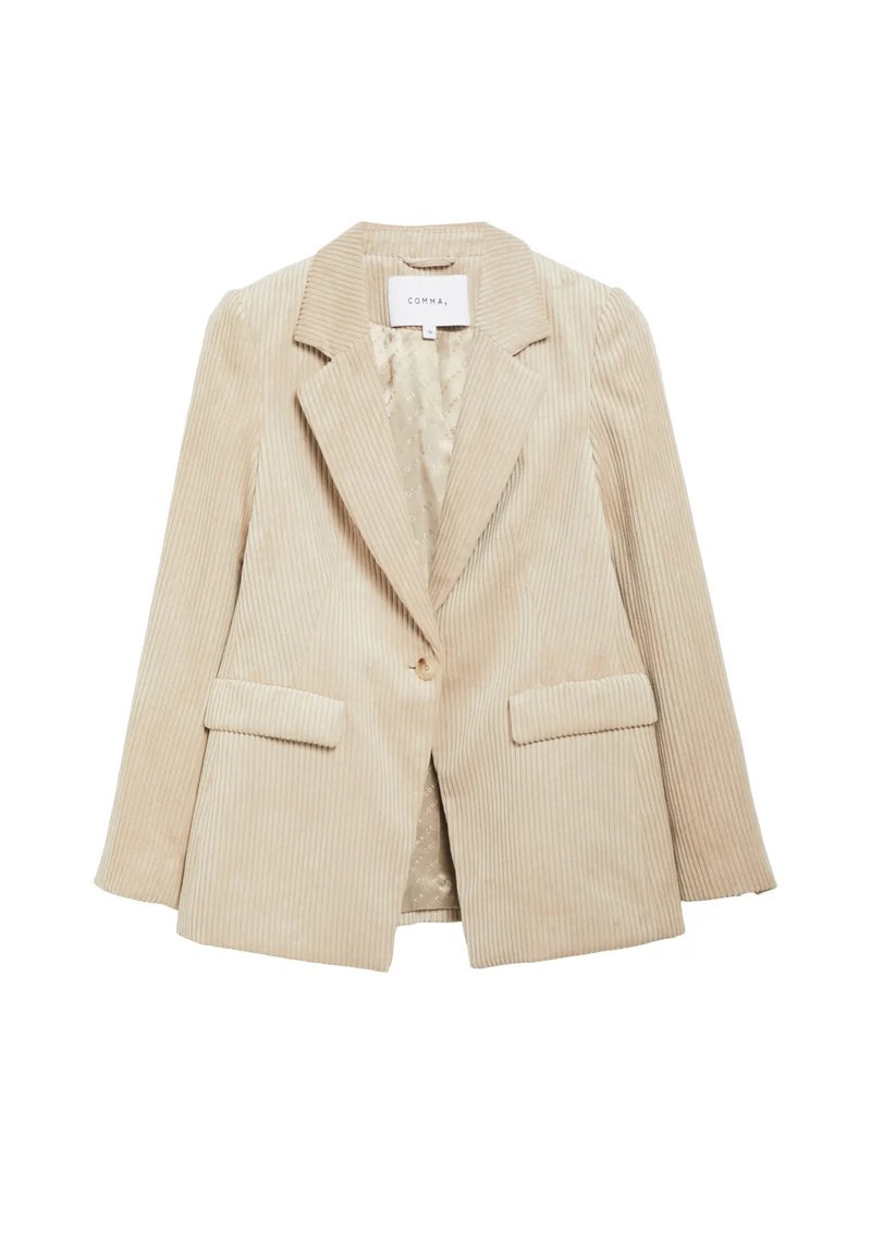 Einreihiger Blazer aus Breitcord