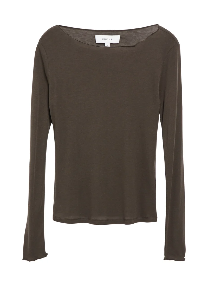 Longsleeve mit Wollanteil