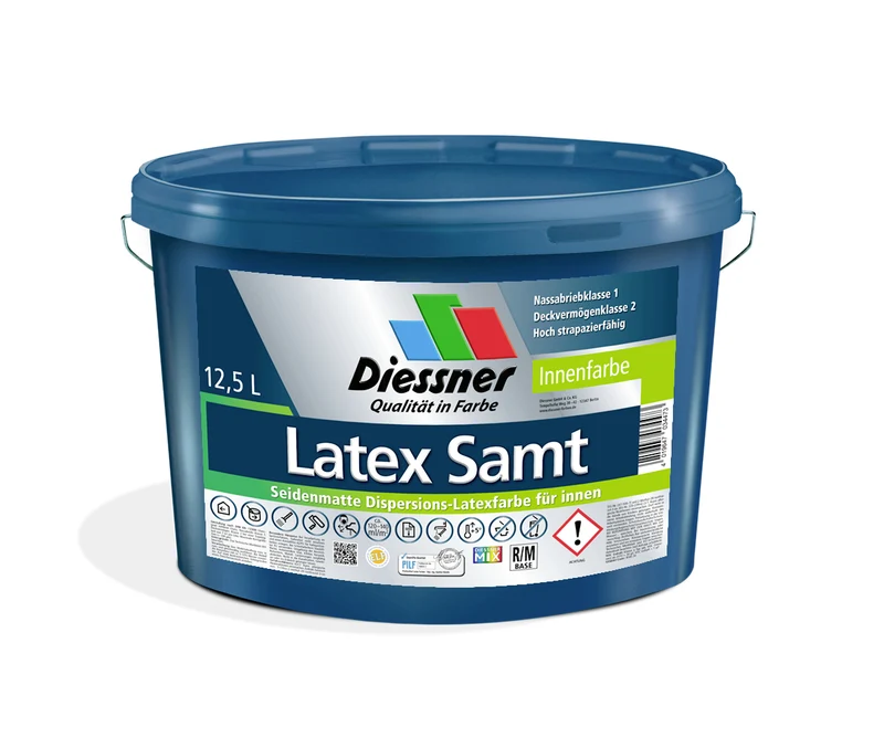 Diessner Latex Samt 5 Liter weiß
