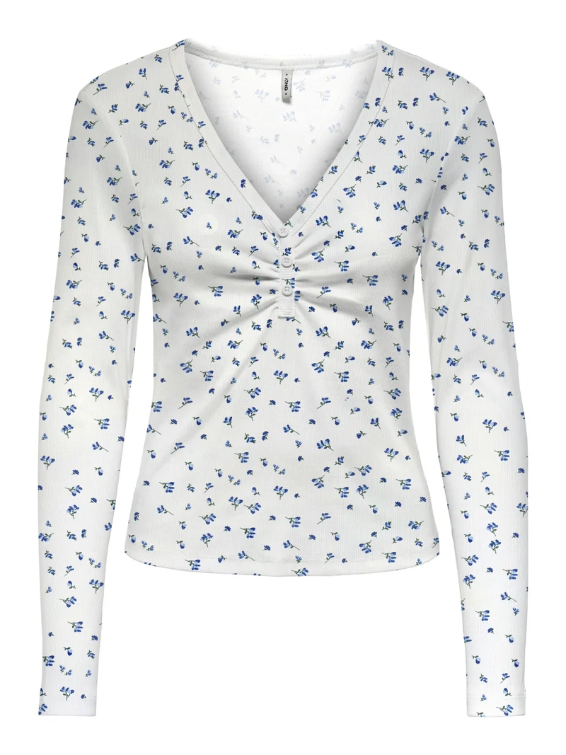 ONLFENJA Langarmtop mit Allover-Print