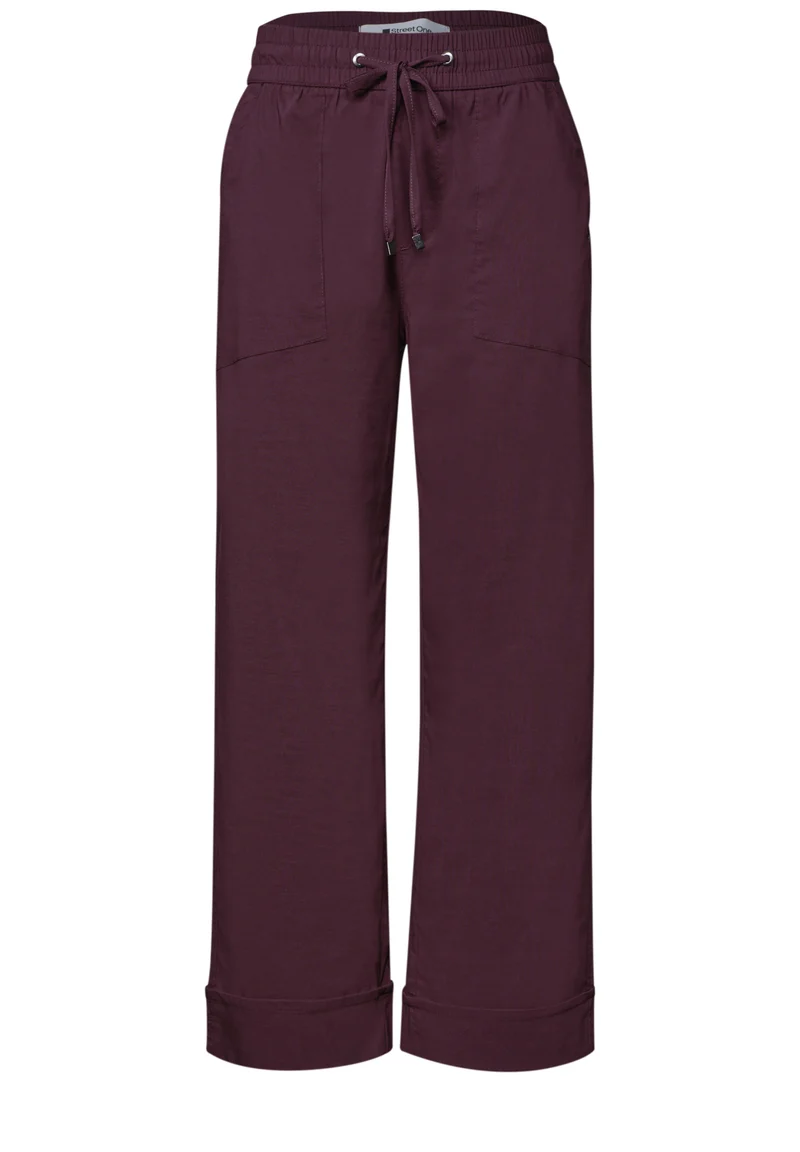 AMALIA Straight Leg Hose mit Turn-Up