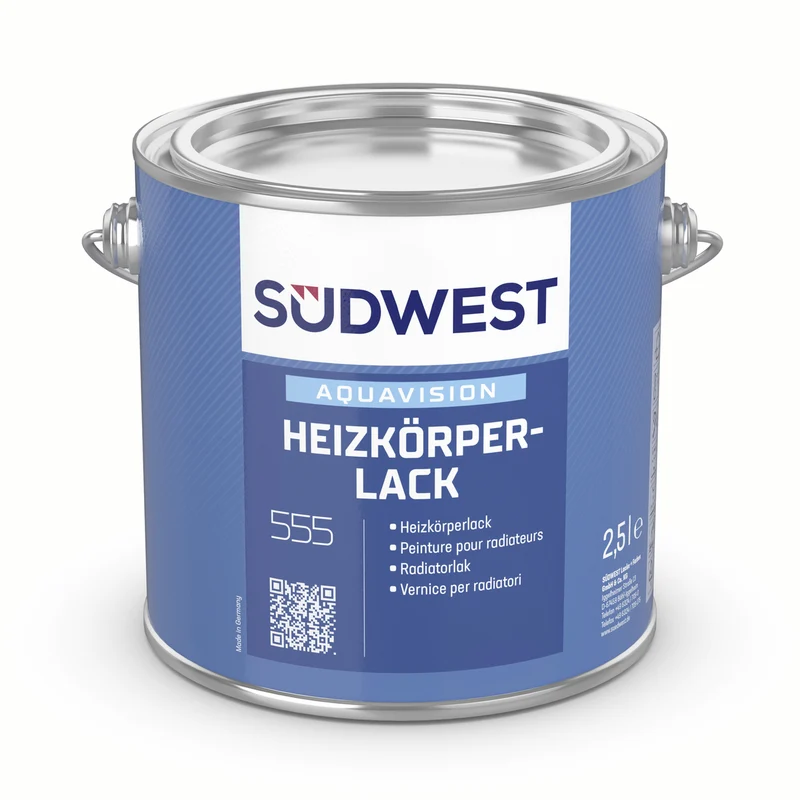 Südwest AquaVision Heizkörperlack 0,75 Liter 9110 Weiß
