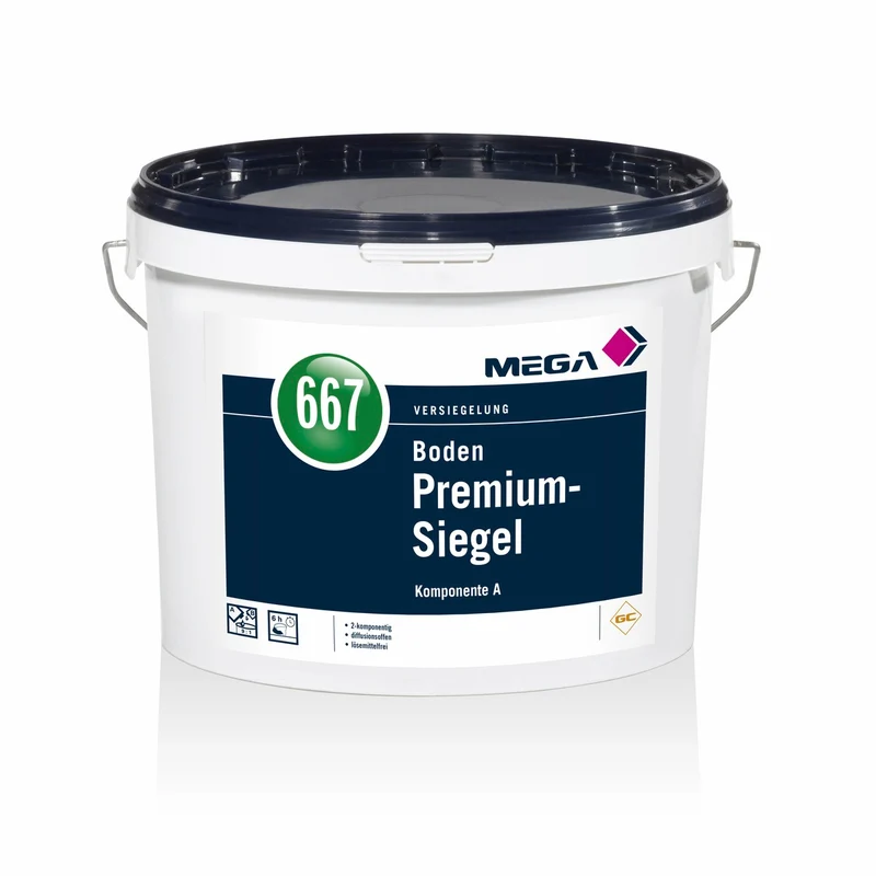 MEGA 667 Boden Premium-Siegel 2K (A+B) 5 kg transparent