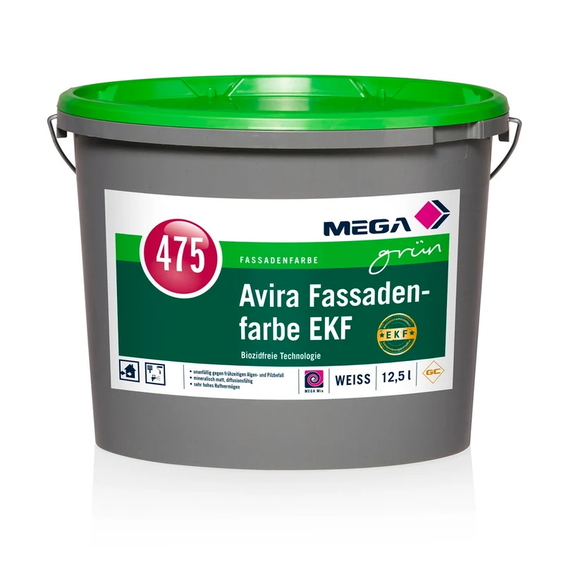 MEGA 475 Avira Fassadenfarbe EKF 12,5 Liter weiß
