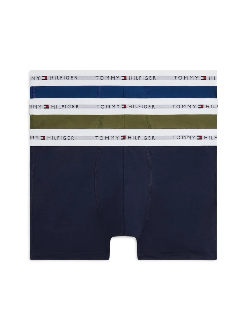 Trunks im 3er-Pack mit Logo-Bund