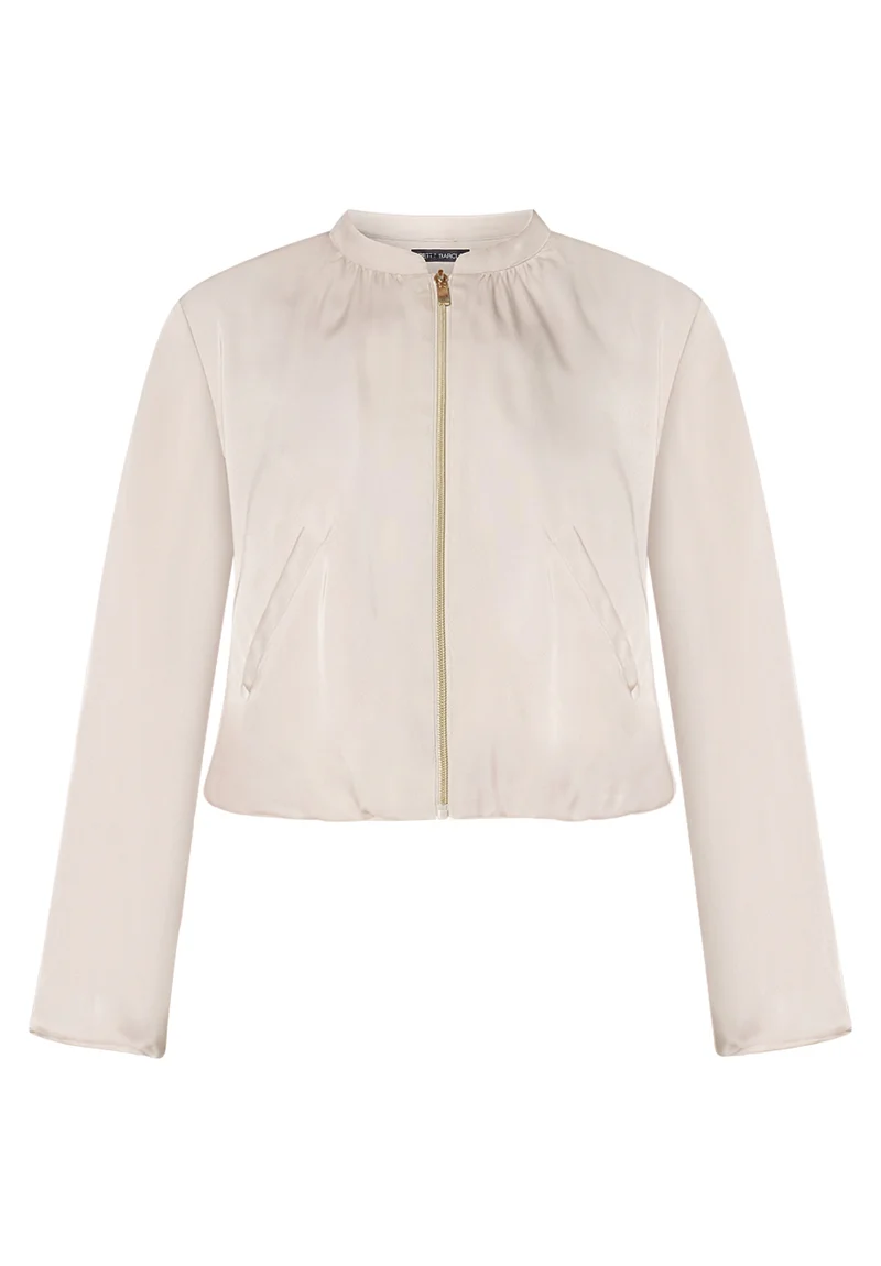 Blousonjacke in Satin-Optik