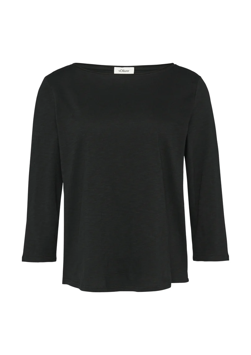 Jersey-Shirt mit 3/4-Ärmeln