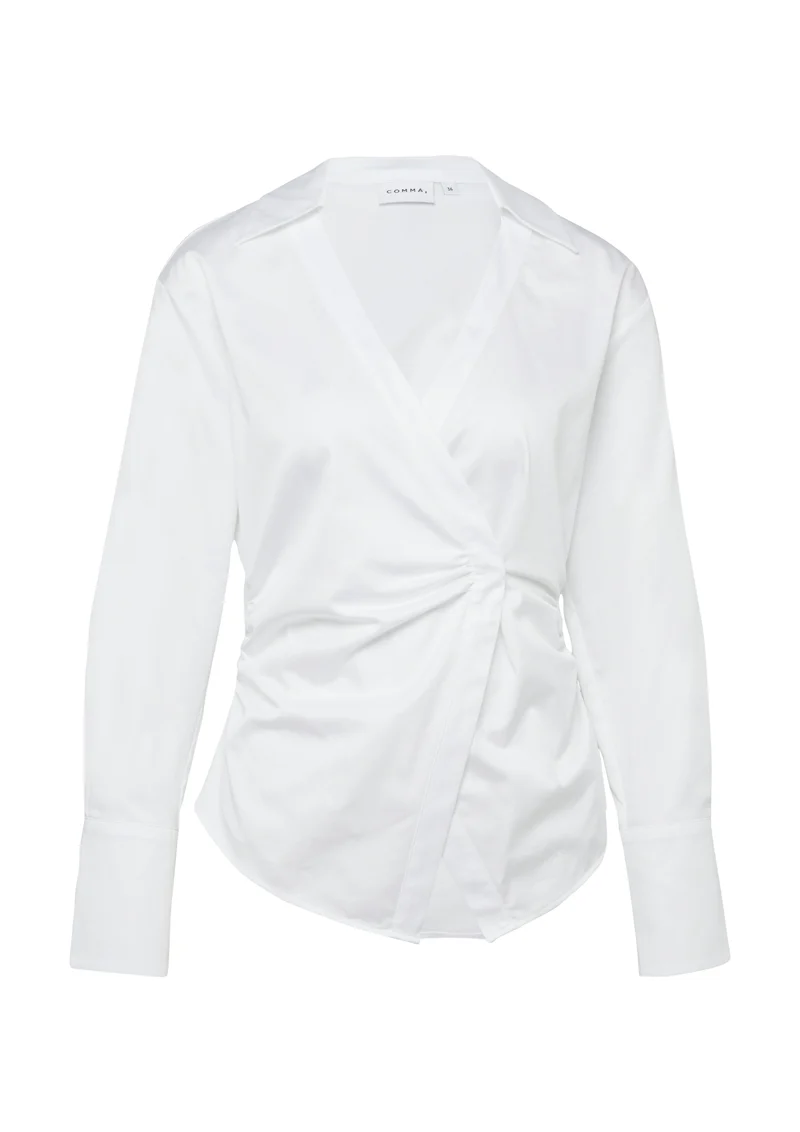 Satin-Stretch-Bluse