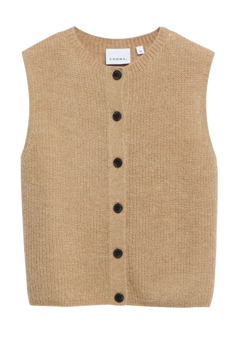Strickweste aus Alpakamix