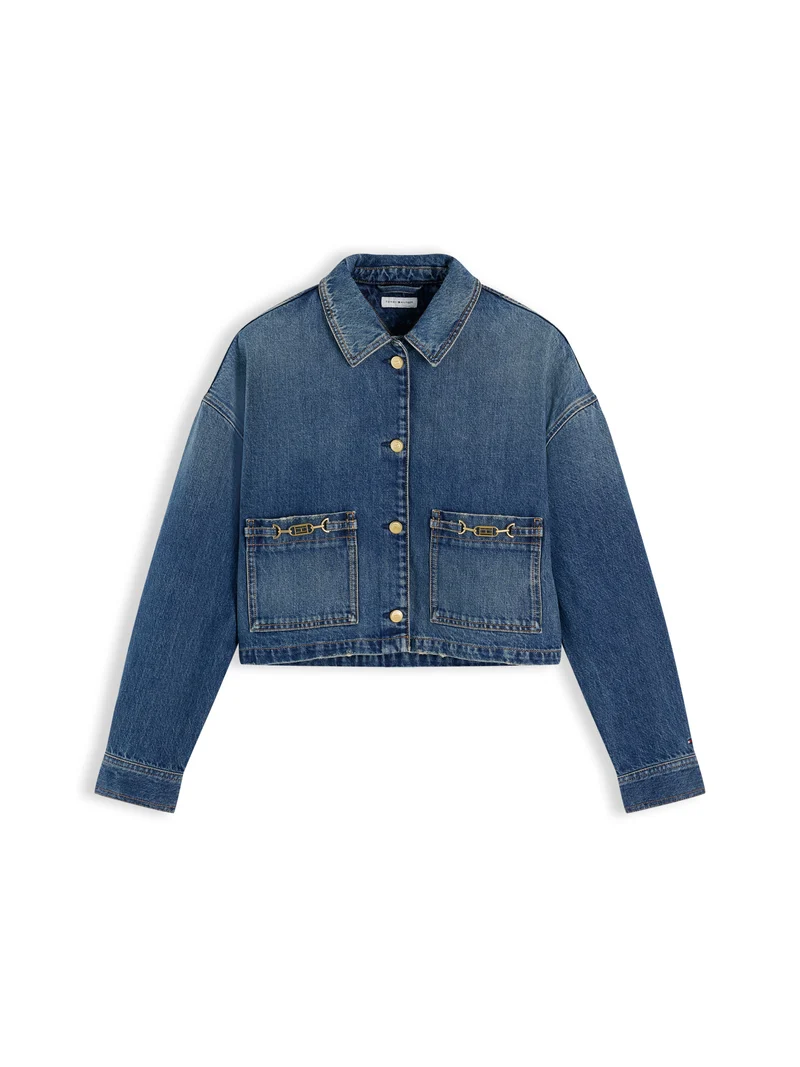 Cropped Jeansjacke