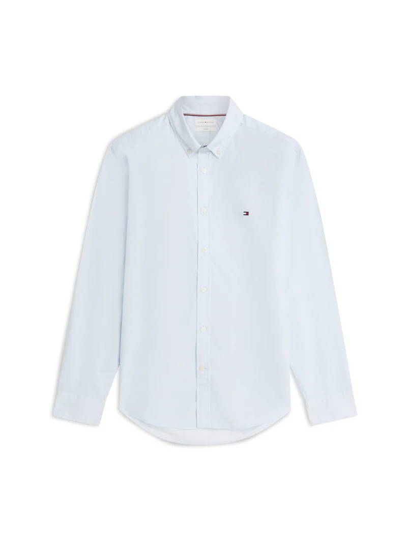 Flex Poplin Hemd mit Micro-Print