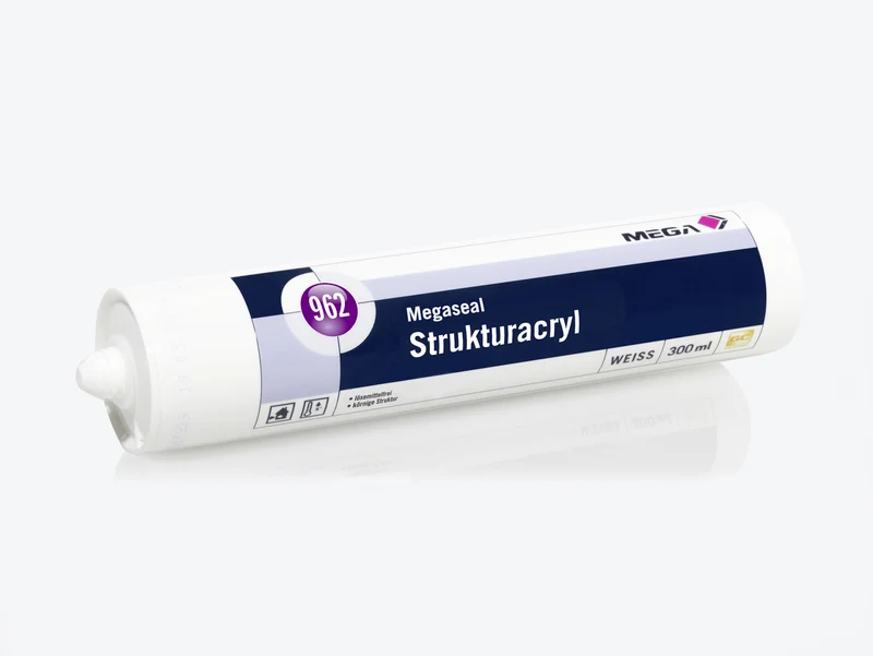 24x MEGA 962 Megaseal Strukturacryl 0,3 Liter weiß