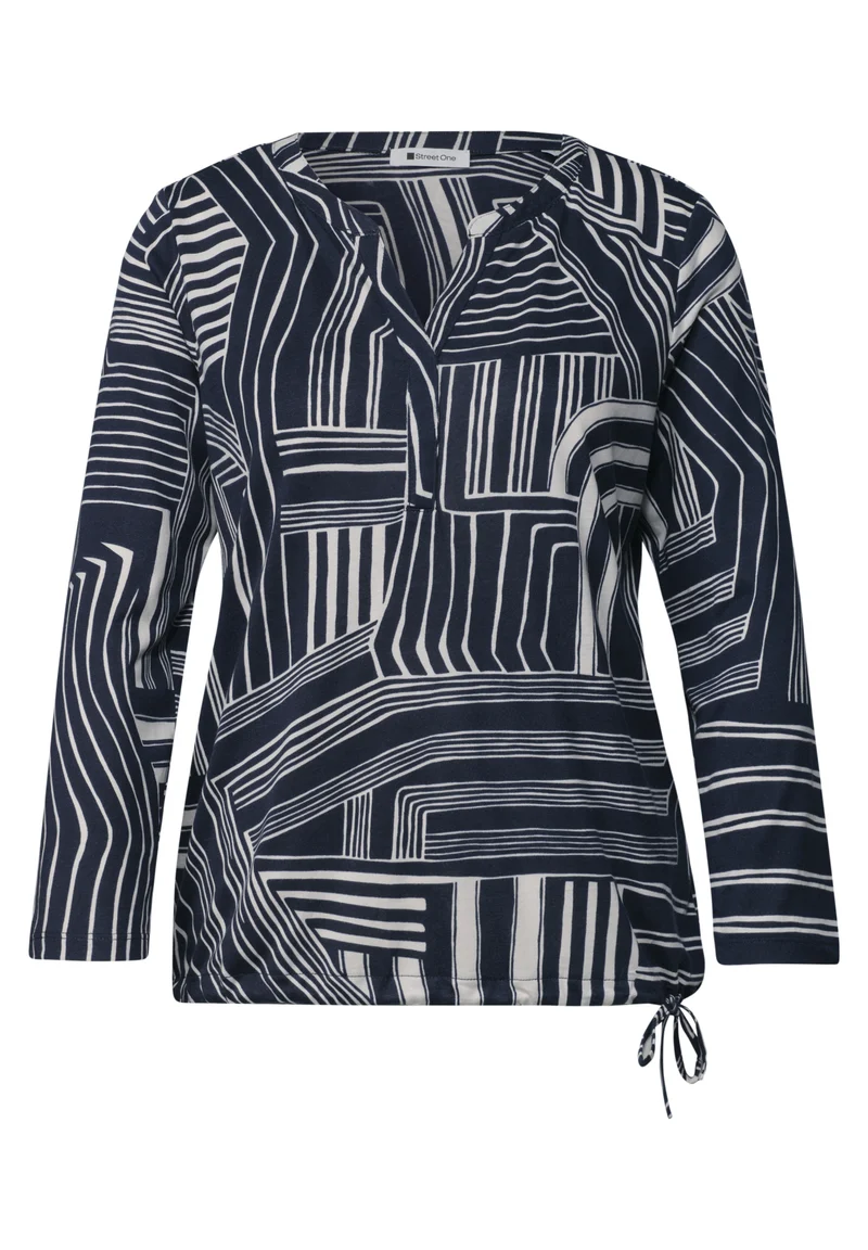 Shirt im Tunika-Optik mit Print