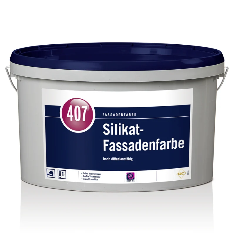 MEGA 407 Silikat-Fassadenfarbe 5 Liter weiß