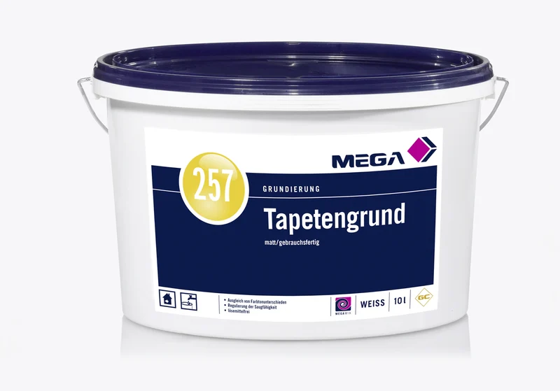 MEGA 257 Tapetengrund 10 Liter weiß