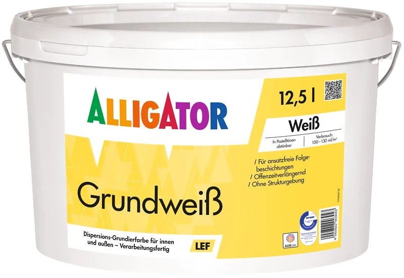 Alligator Grundweiß LEF 12,5 Liter weiß