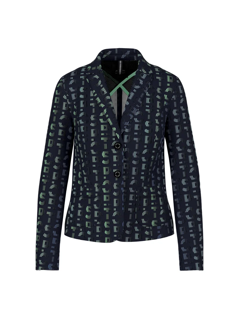 Scubajersey Blazer mit Print