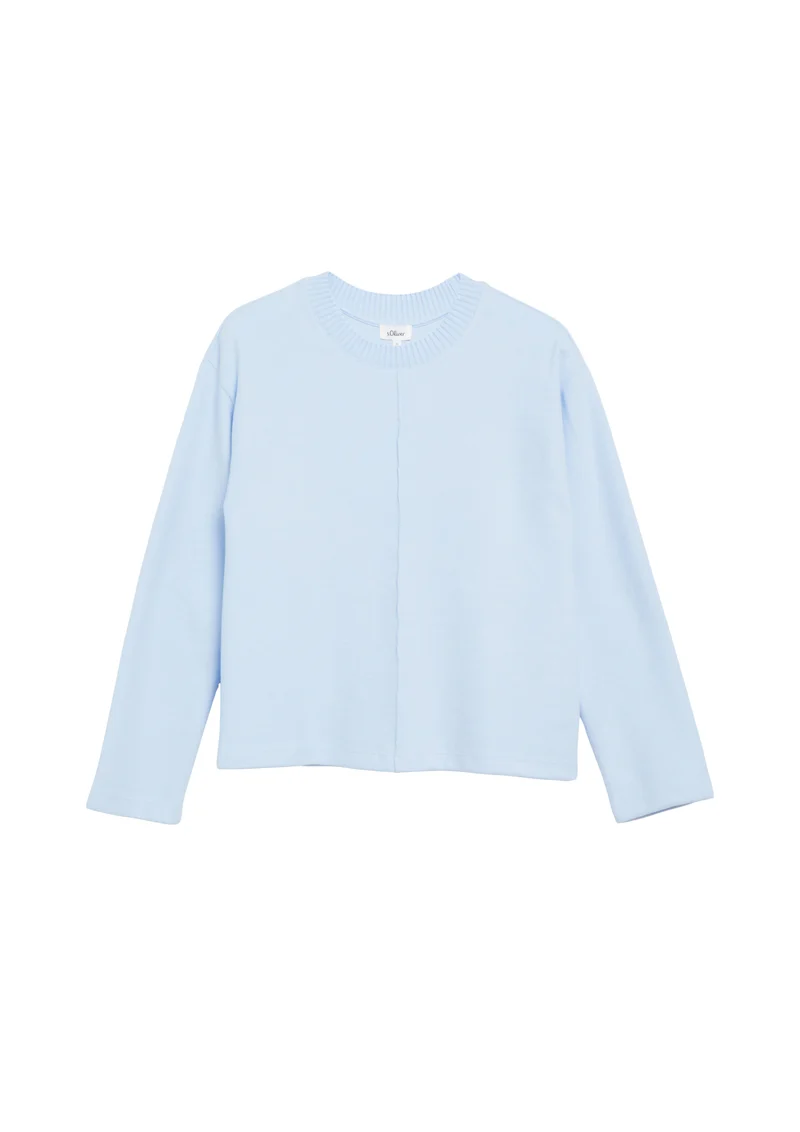 s.Oliver Sweatshirt mit Biesen und Rundhalsausschnitt