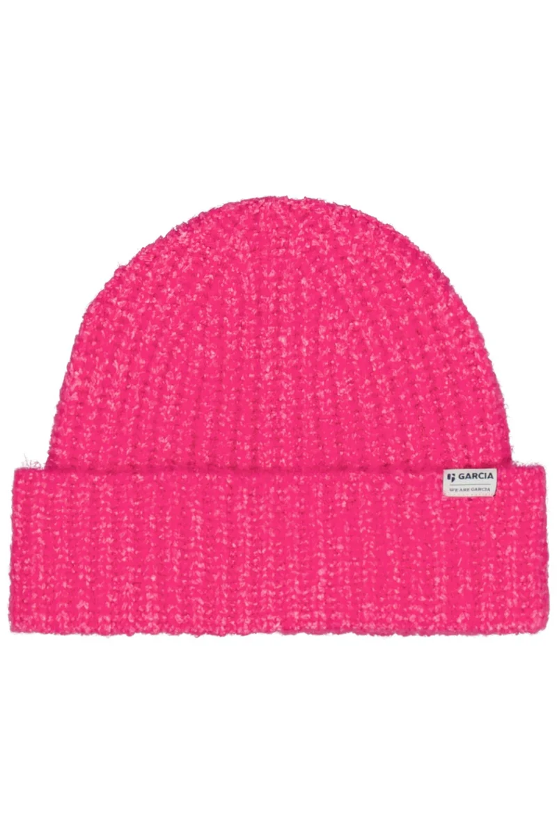 GARCIA Strickmütze in Pink mit Regular Fit