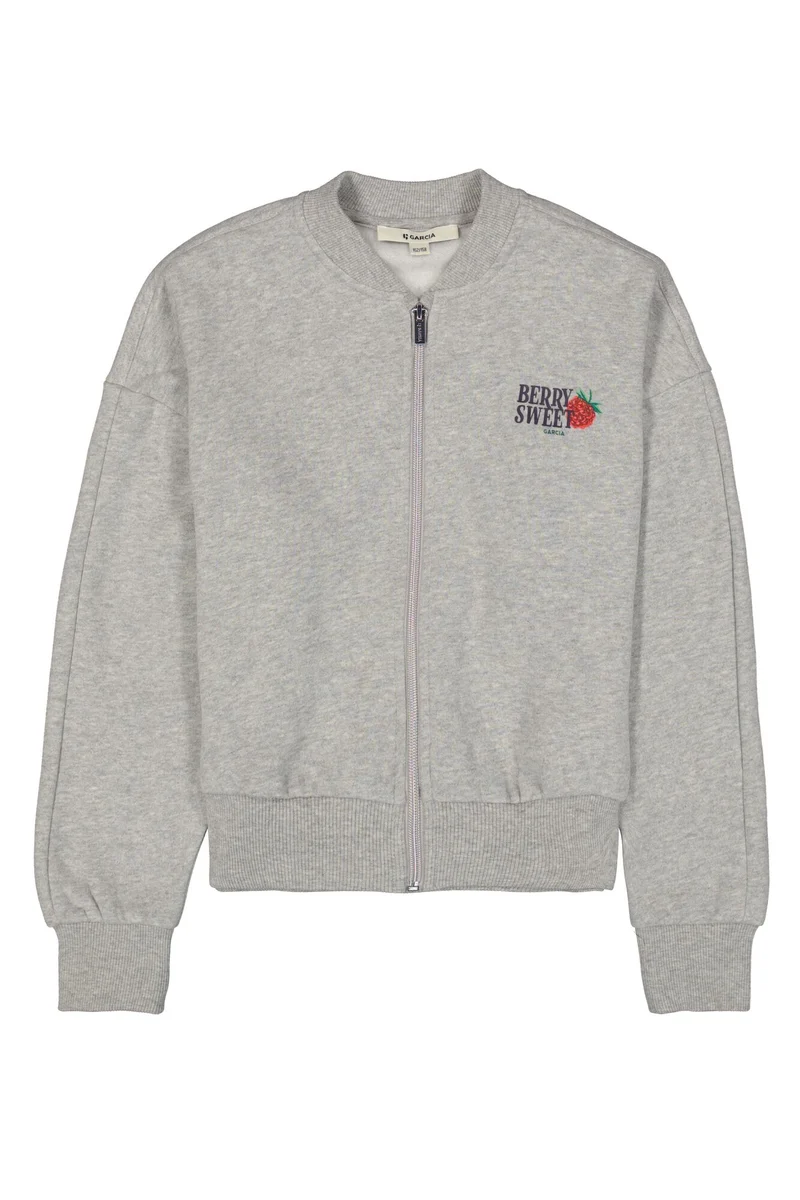 GARCIA Bomberjacke mit Brustprint und Reißverschluss