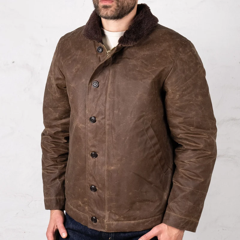 Deck Jacket Tan Waxed