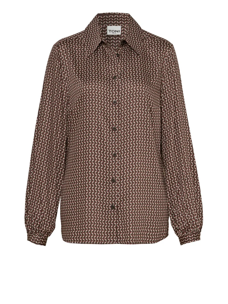 COCO Schluppenbluse mit Print