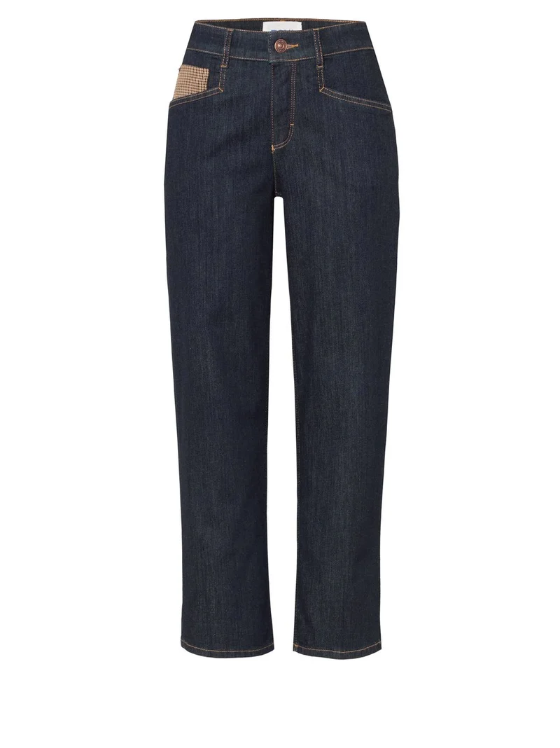 LIV WIDE 7/8 Wide-Leg Jeans - Blue Rinsed