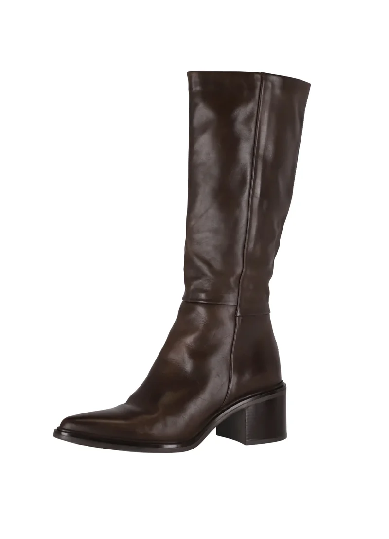 GIVE MINERVA Lederstiefel mit Blockabsatz