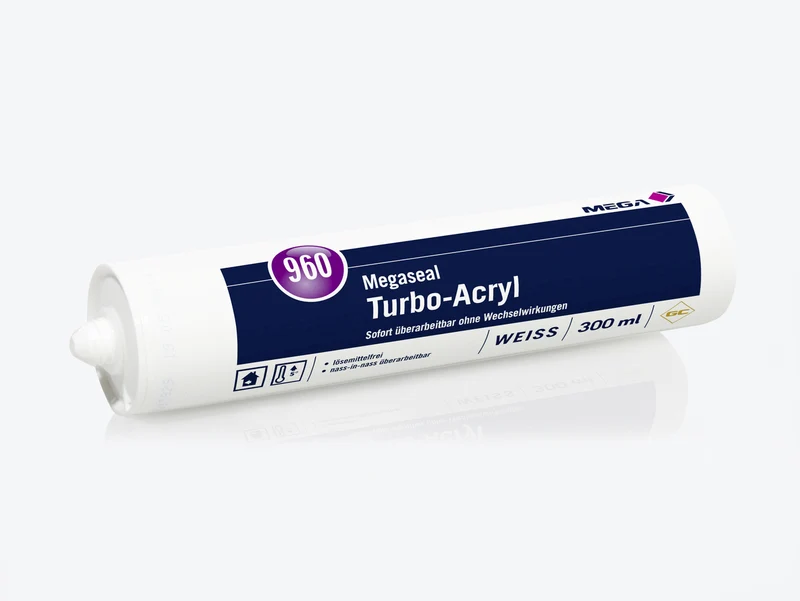 24x MEGA 960 Megaseal Turbo-Acryl 0,3 Liter weiß