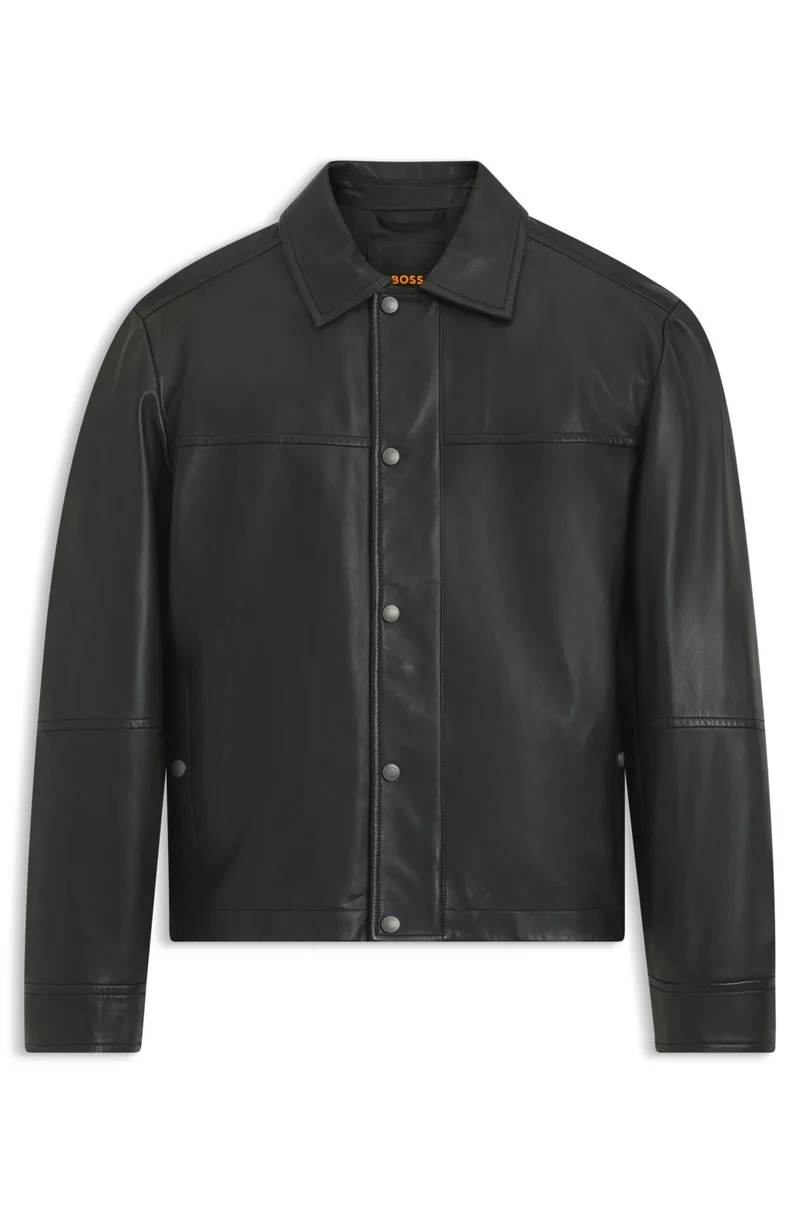 Joban Regular-Fit Hemd aus Leder