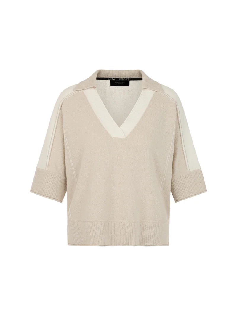Pullover mit zweifarbigen Design