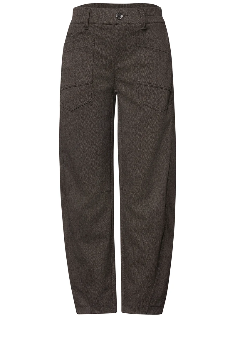 High Waist Barrel Leg Hose