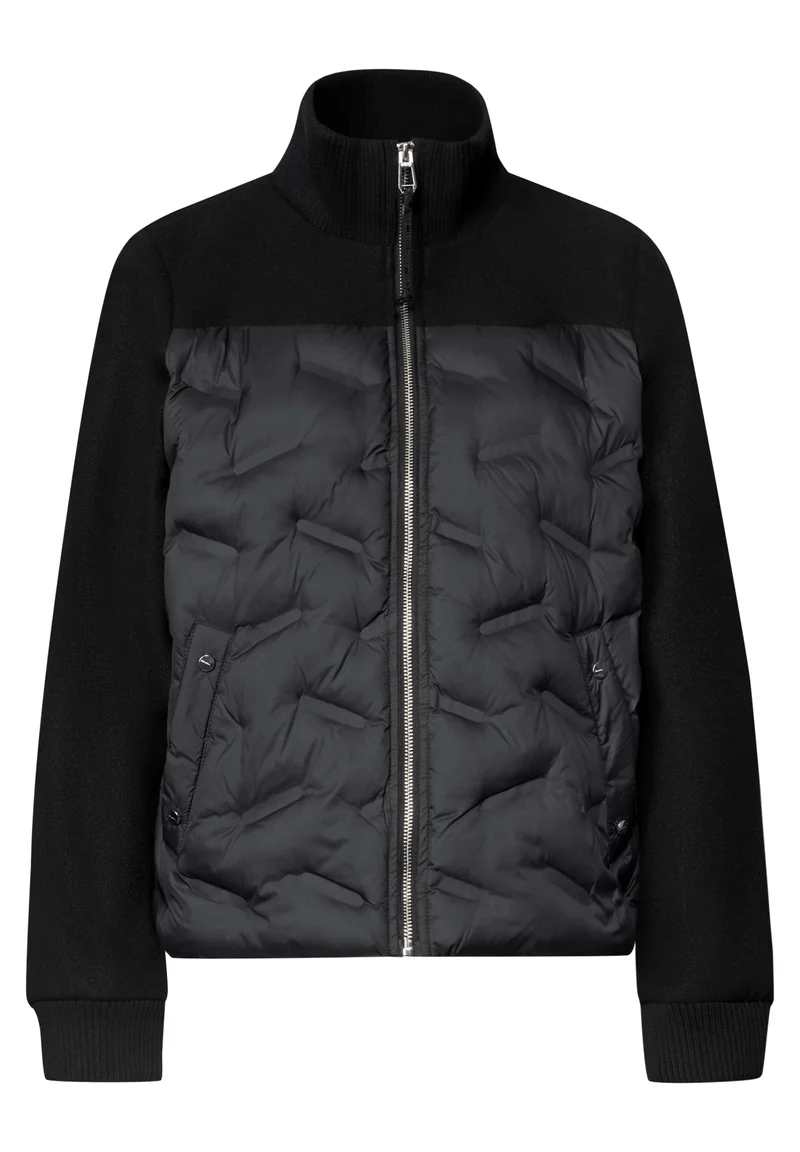 Steppjacke im Strukturmix