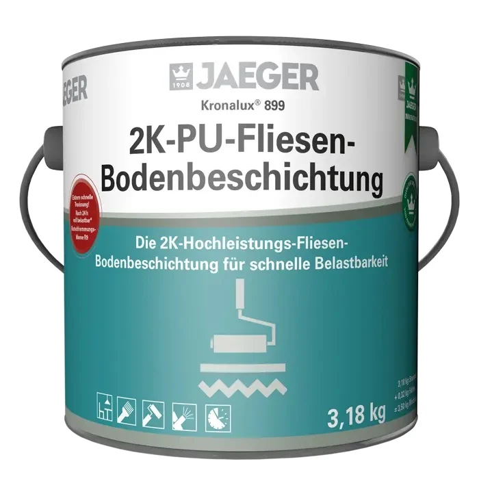 Jaeger 899 Kronalux 2K-PU-Fliesen-Bodenbeschichtung 3,5 kg weiß