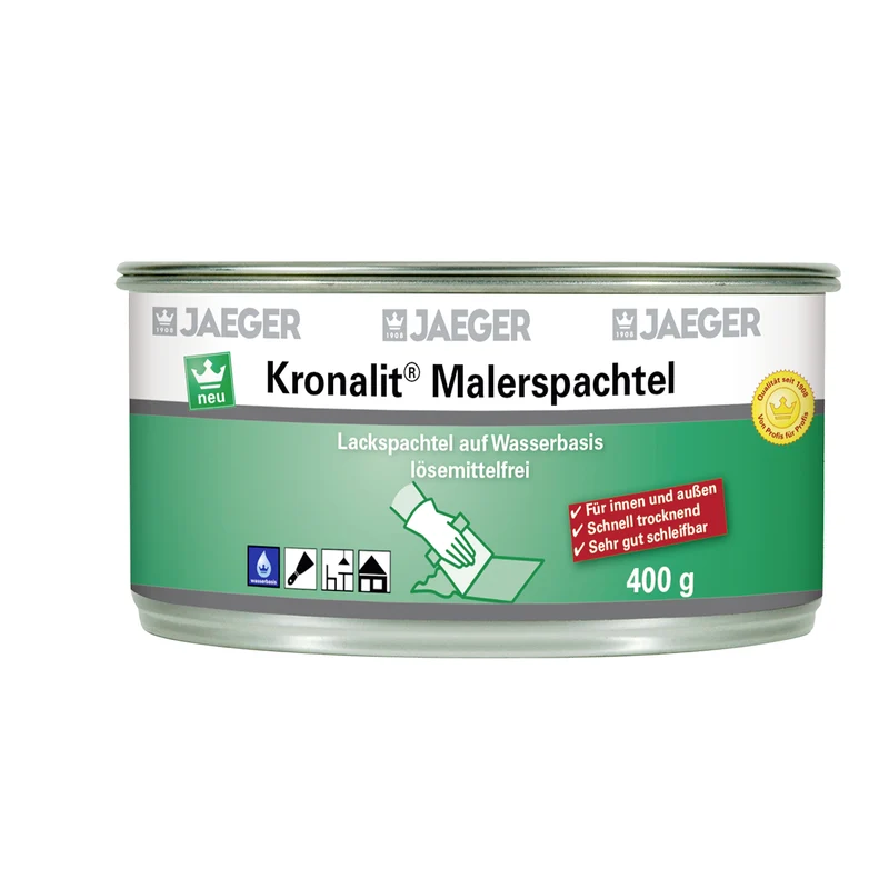 12x Jaeger 414 Kronalit Malerspachtel 0,4 kg weiß