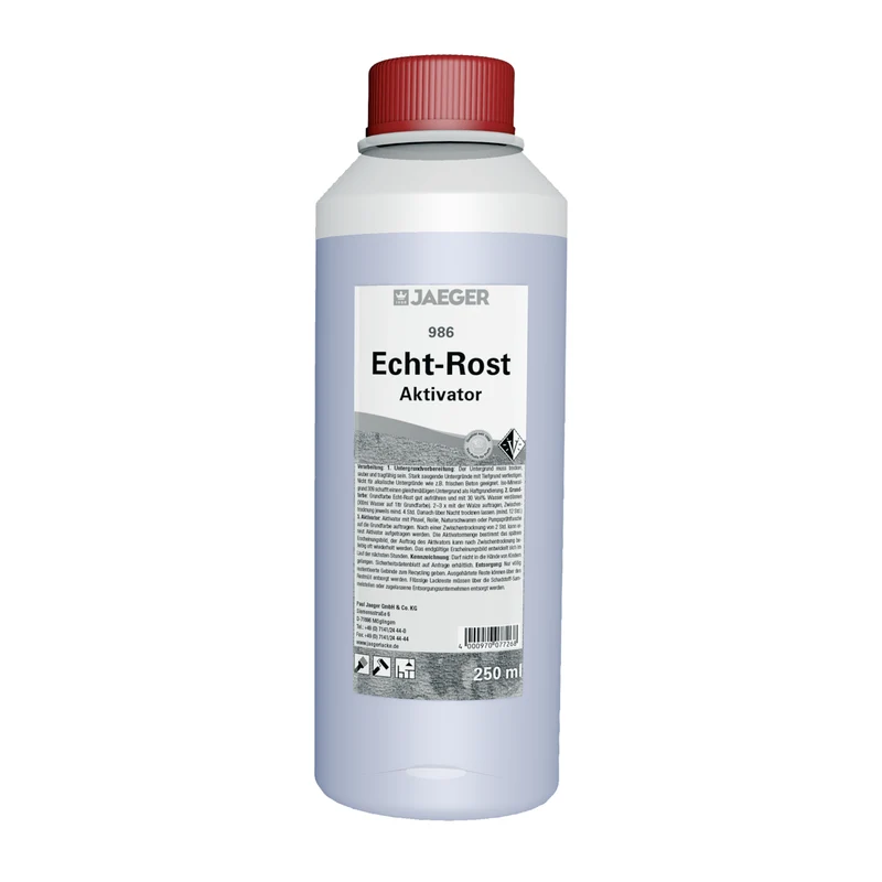 Jaeger 986 Echt-Rost Aktivator 0,25 Liter blau transparent