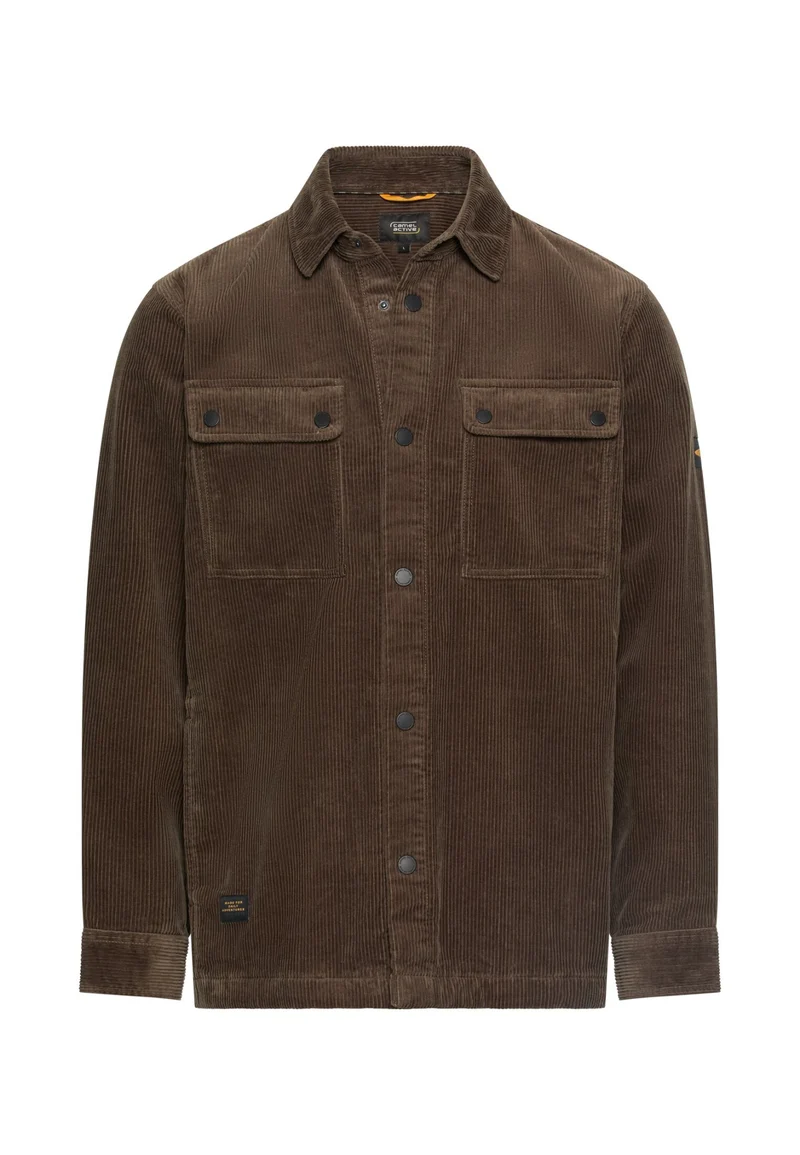 Cord Overshirt mit Kentkragen