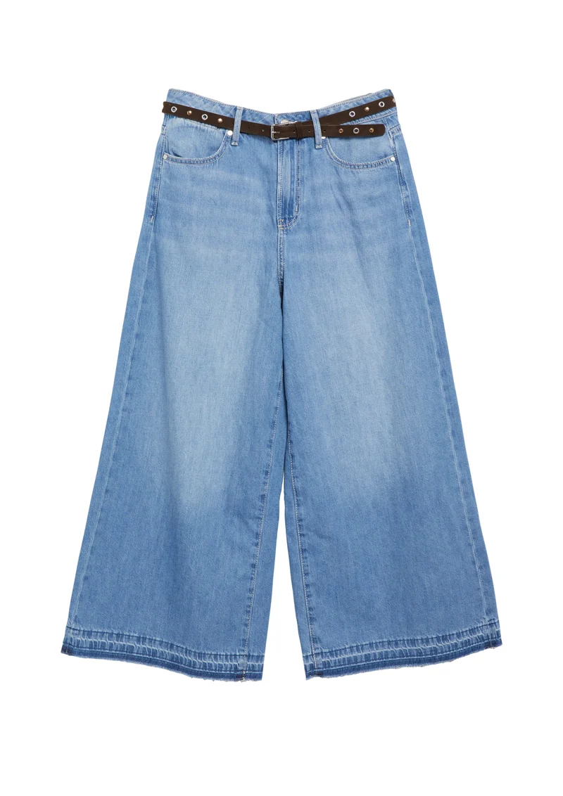 s.Oliver Culotte-Jeans mit High Rise und extra weitem Bein