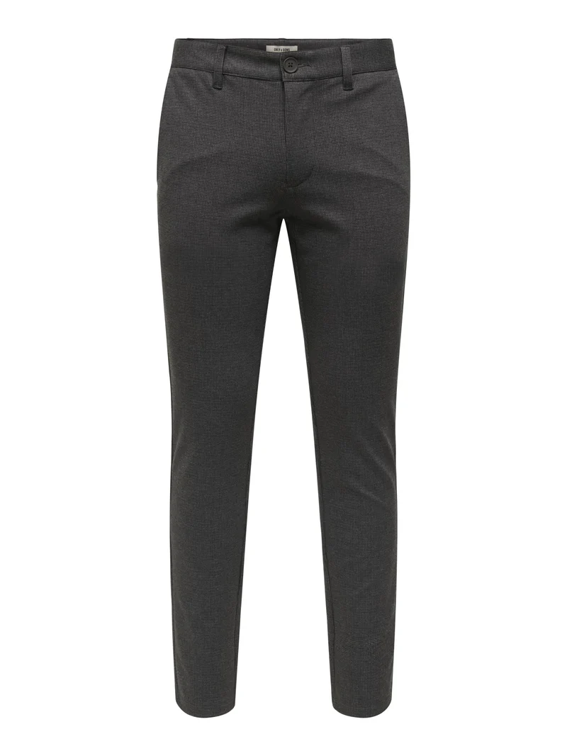 ONSMARK Slim Fit Hose aus Viskose-Mix