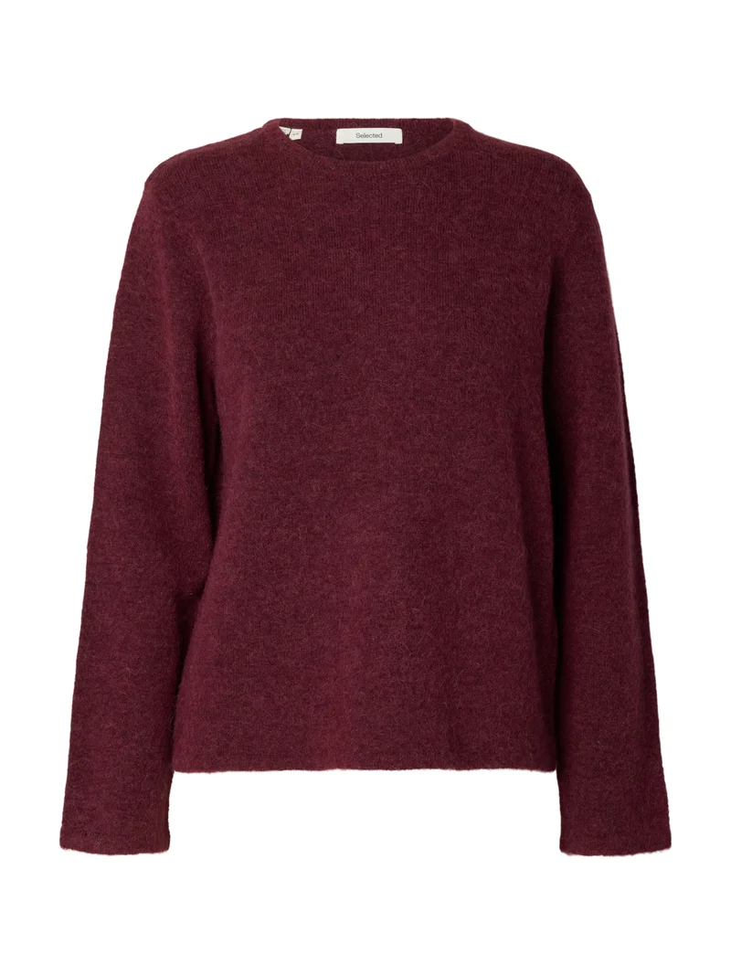 SLWLULU NEW LS KNIT O-NECK NOOS Wollmix-Pullover mit Rundhalsausschnitt