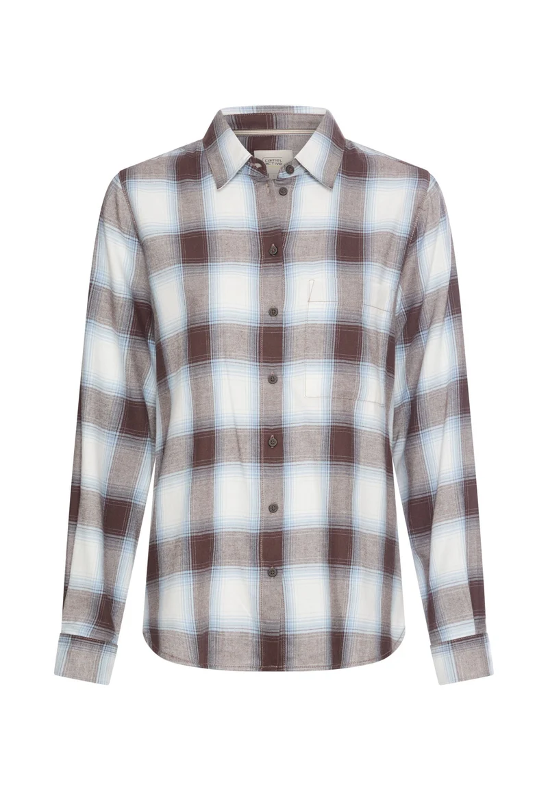 Bluse aus Baumwoll-Mix mit Brusttasche